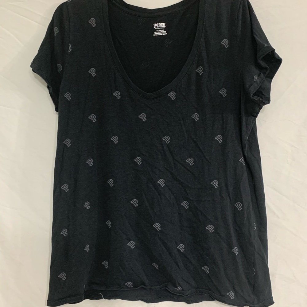 Victoria’s Secret PINK V-neck Logo Tee - Picture 4 of 7